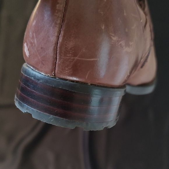 Born Brown Distressed Leather Lace-Up Knee High Boots SZ 6.5 - Picture 12 of 12